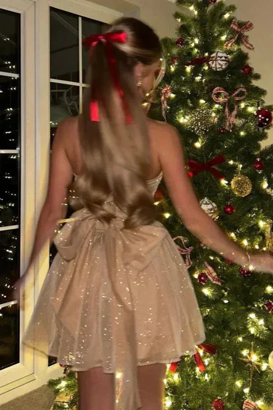 Nuvéra sukienka imprezowa – złota