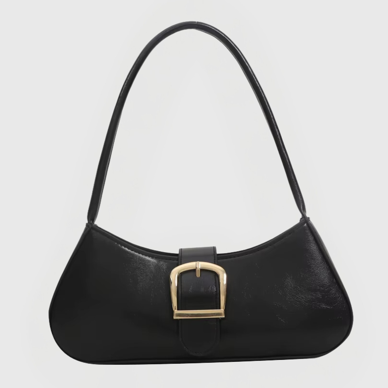 Torebka Ravelle Buckle Bag czarna / zwart – elegancka torebka z paskiem i klamrą
