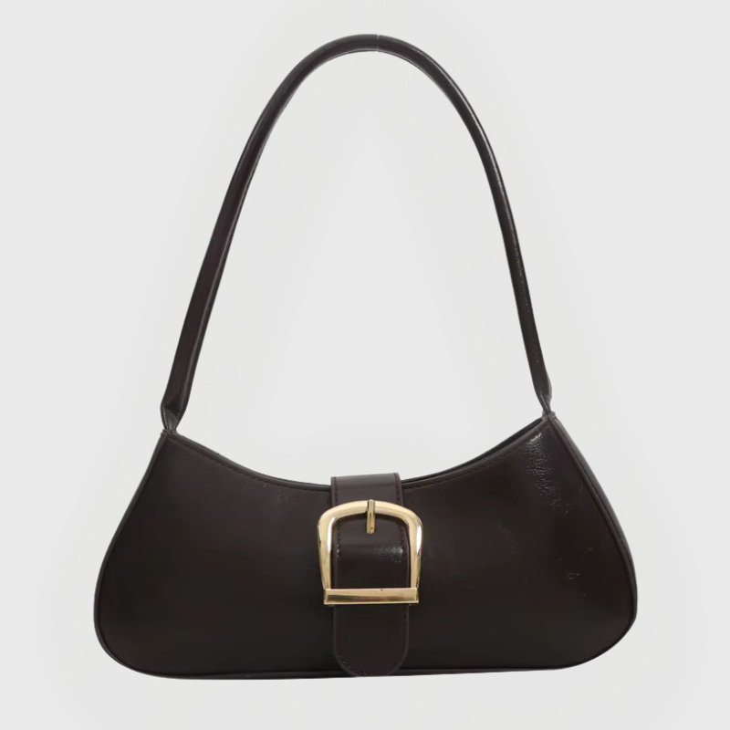 Torebka Ravelle Buckle Bag czarna / zwart – elegancka torebka z paskiem i klamrą