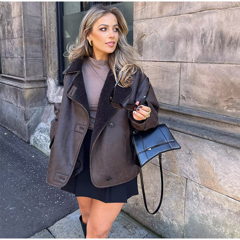 Nevada Luxe kurtka z futrzanym podszyciem – miejski styl