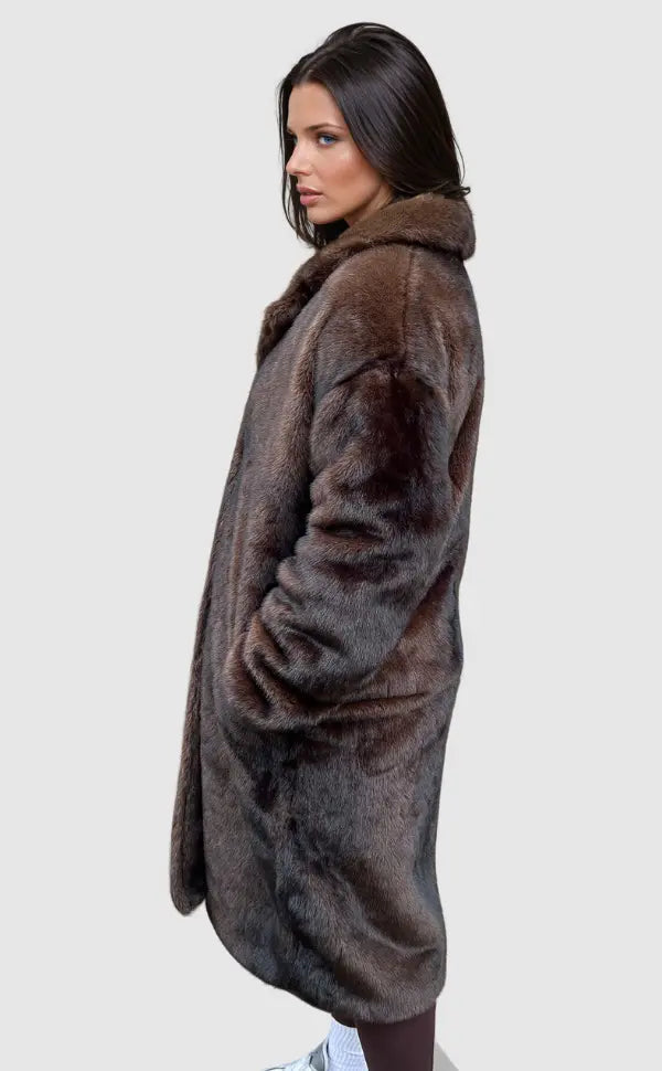 Dames Kunstbont Winterjas – Faux Fur, met Zachte Voering, Warme Jas voor Winter en Dagelijks Gebruik