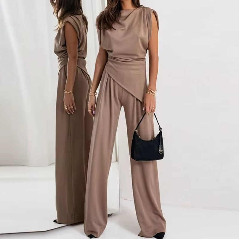 Komplet Amelisse w kolorze taupe